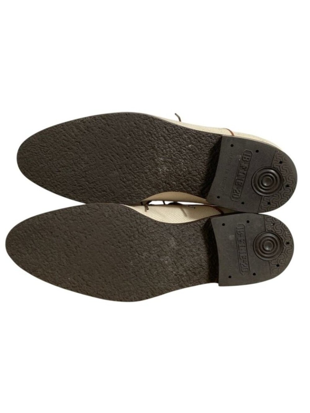 Louis Vuitton Leather Canvas Business Shoes Brown Ecru - Picture 5 of 13